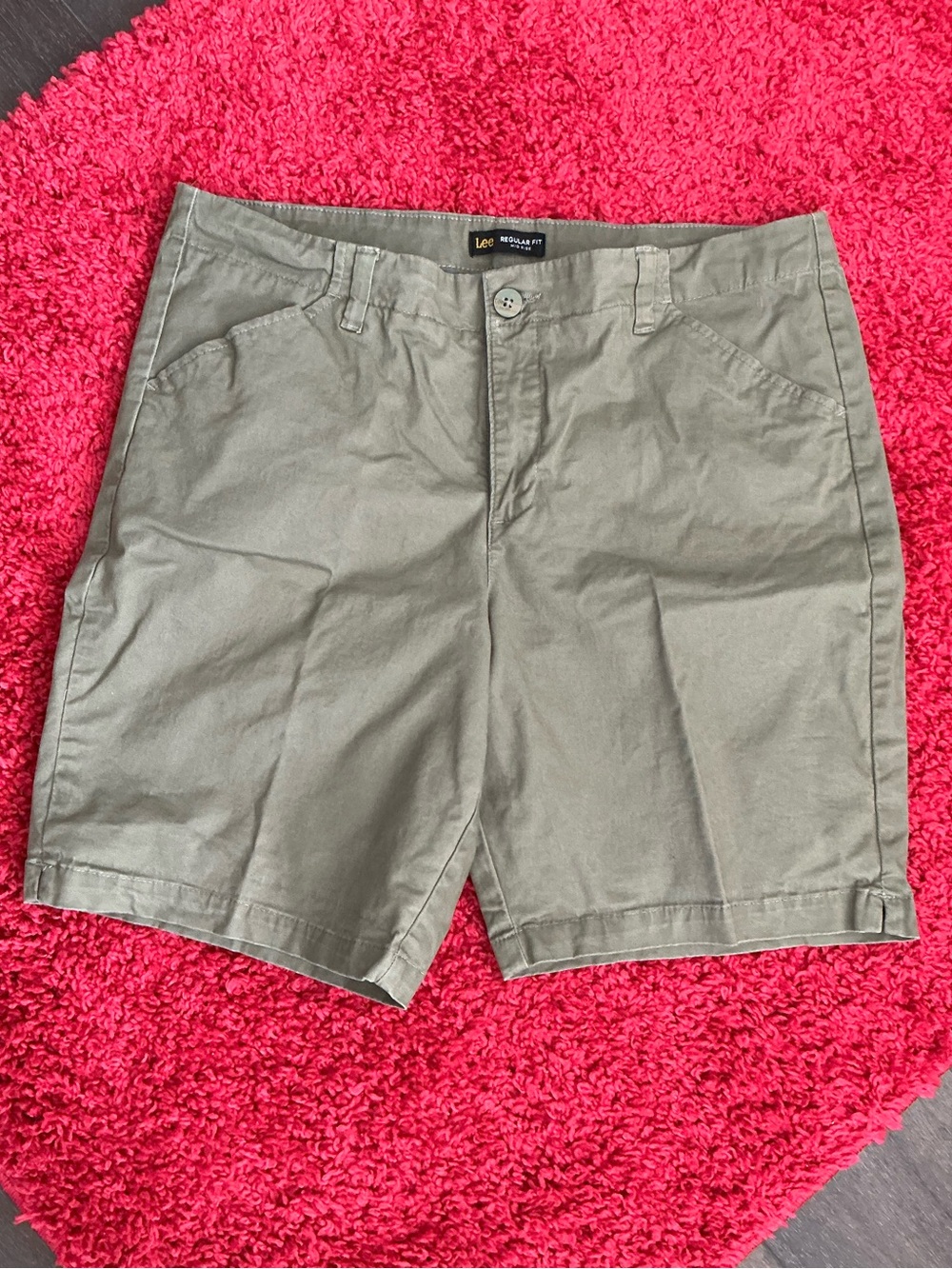 Lee Women's Olive Green Casual Shorts